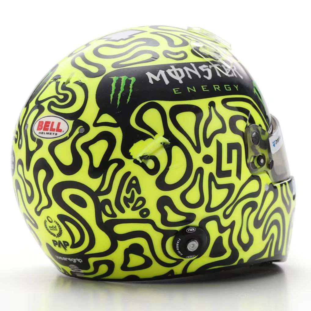 Casco a Escala 1:5 Mclaren Lando Norris 2025