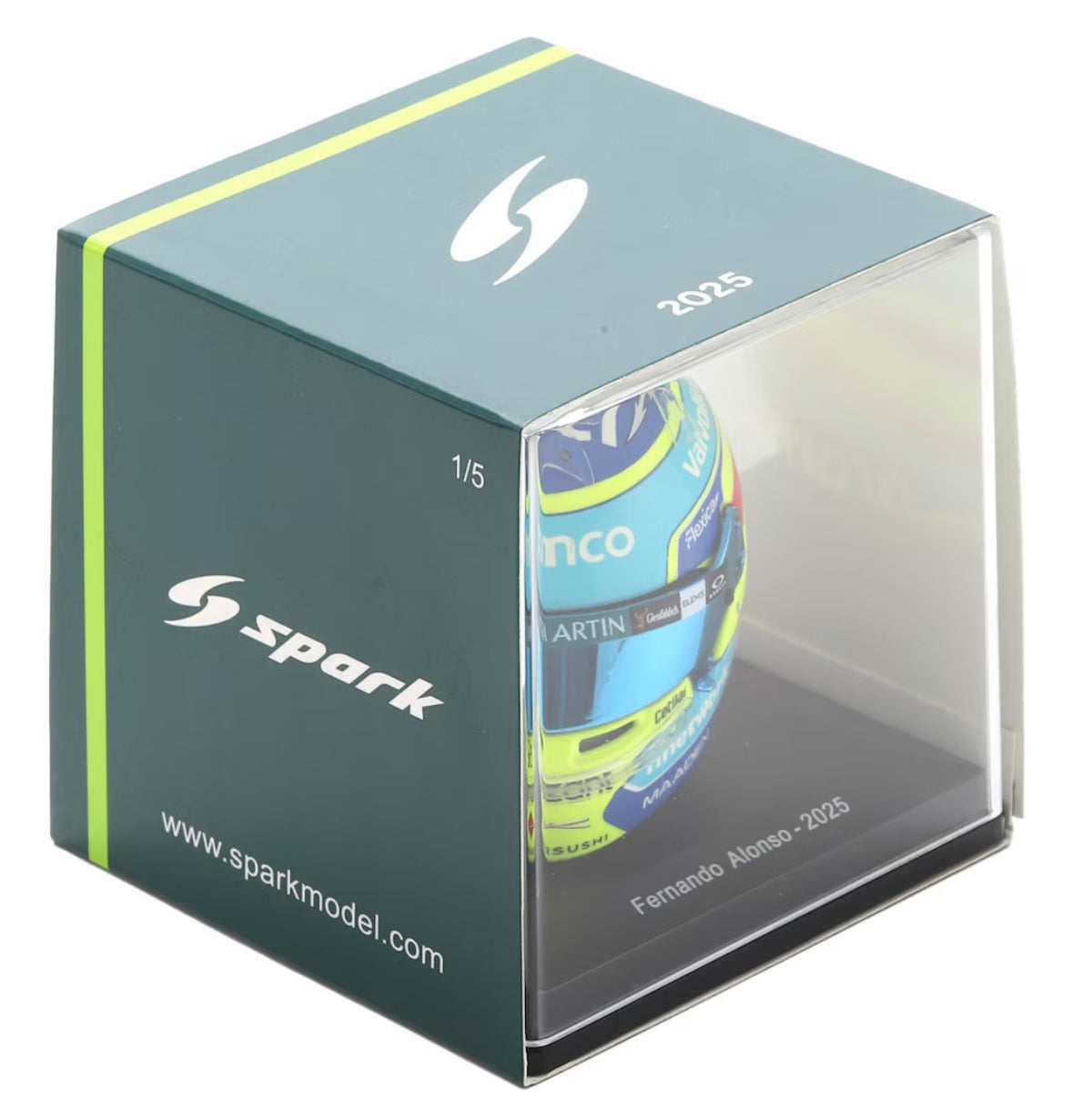 Casco a escala 1:5 Aston Martin Fernando Alonso 2025