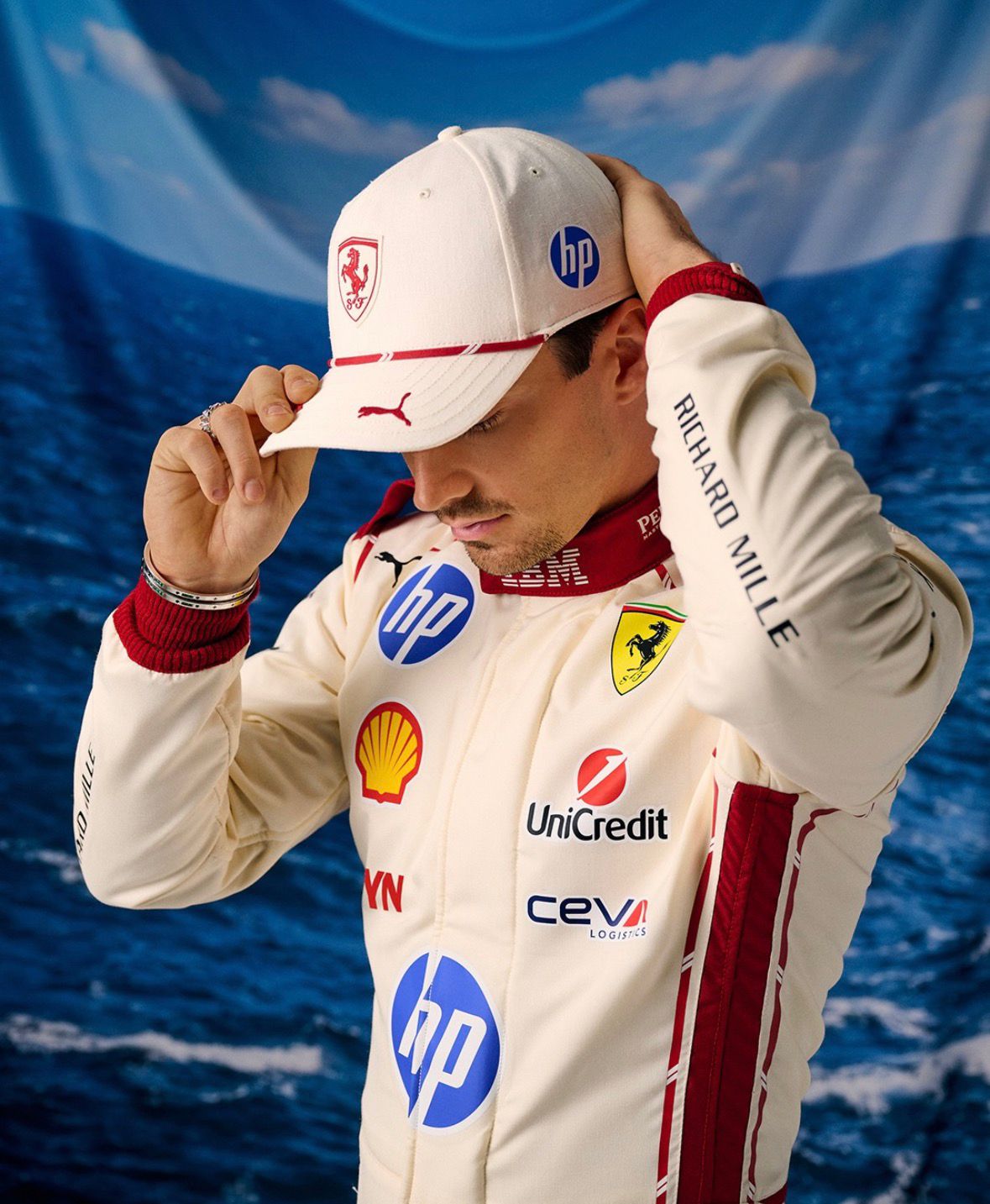 Gorra Charles Leclerc Ferrari F1 2026 Mónaco Edición Especial Oficial