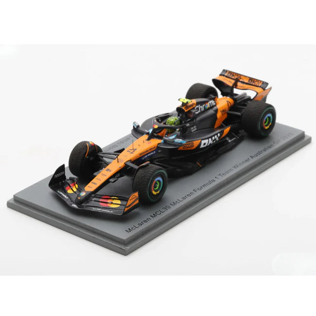 Spark Models F1 McLaren No. 4 Equipo McLaren de Fórmula 1  Ganador del GP de Australia 2025 Lando Norris Escala 1:43