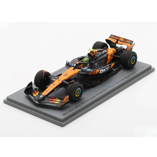 Spark Models F1 McLaren No. 4 Equipo McLaren de Fórmula 1  Ganador del GP de Australia 2025 Lando Norris Escala 1:43