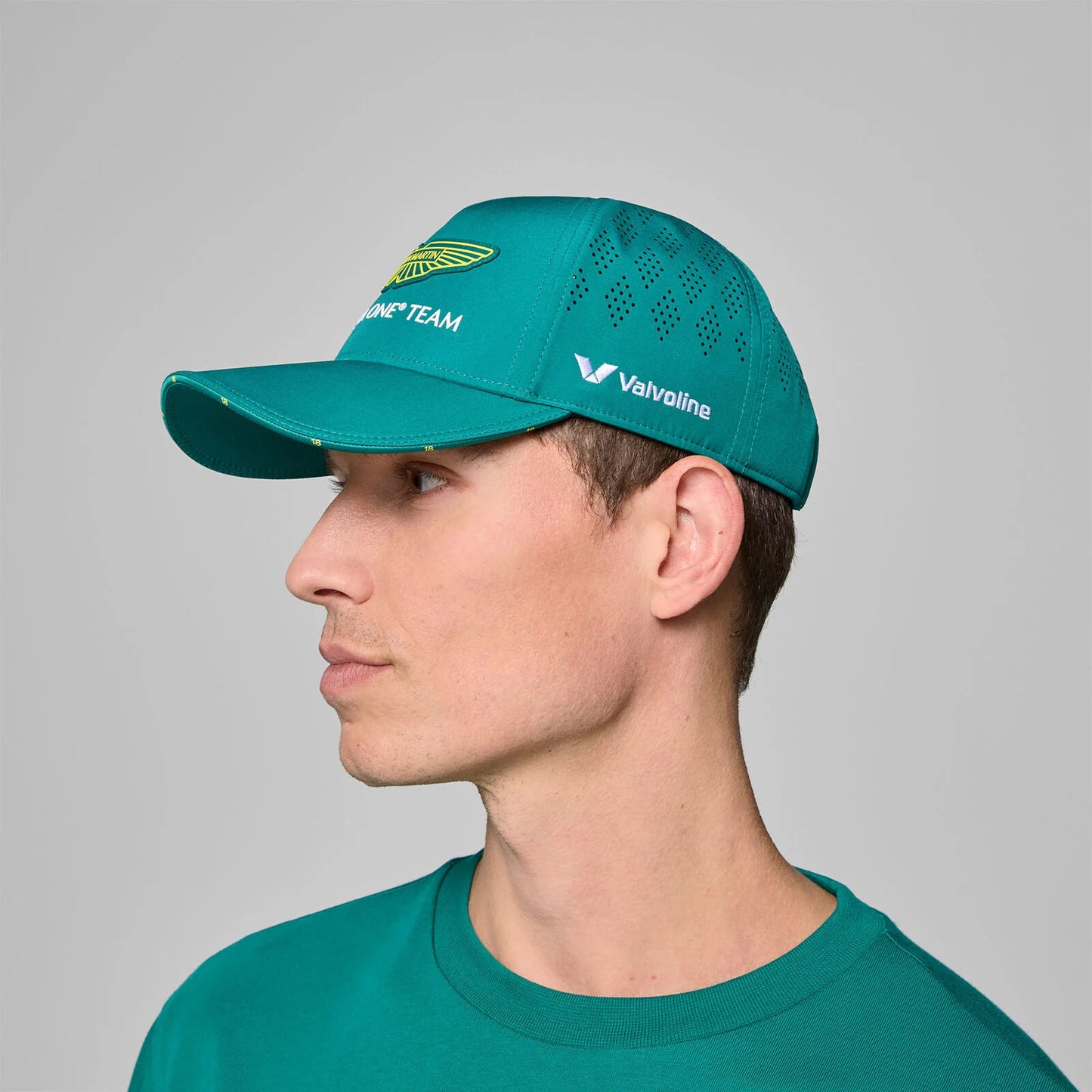Gorra Aston Martin Lance Stroll 2025 verde
