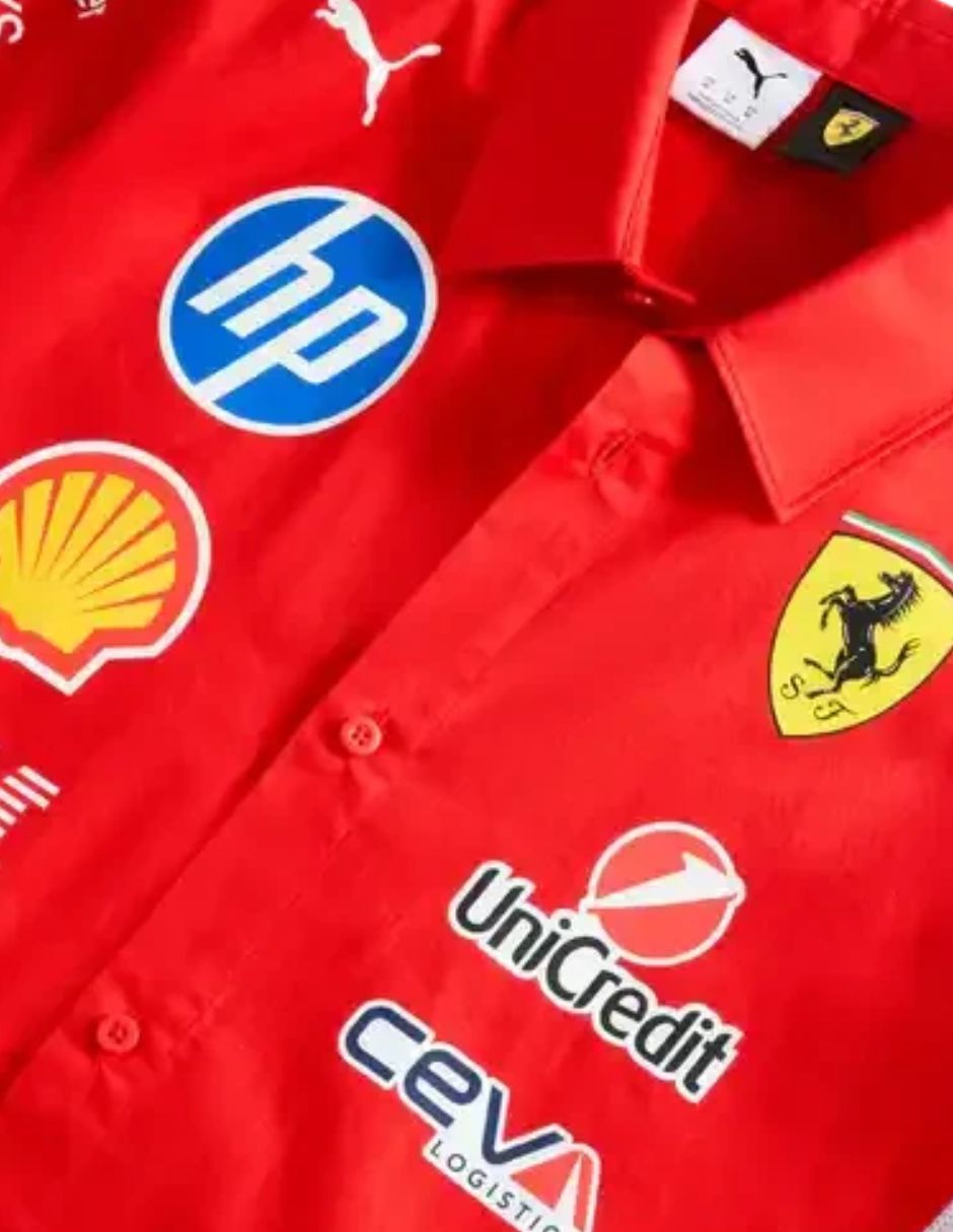 Camisa Oficial Scuderia Ferrari F1 2026 Con Botones