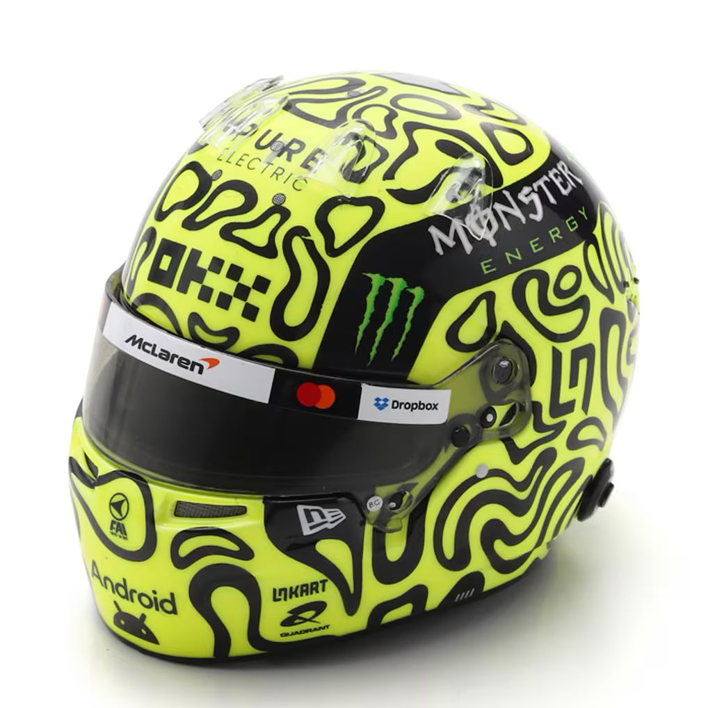 Casco a Escala 1:5 Mclaren Lando Norris 2025