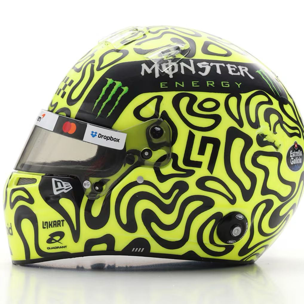 Casco a Escala 1:5 Mclaren Lando Norris 2025