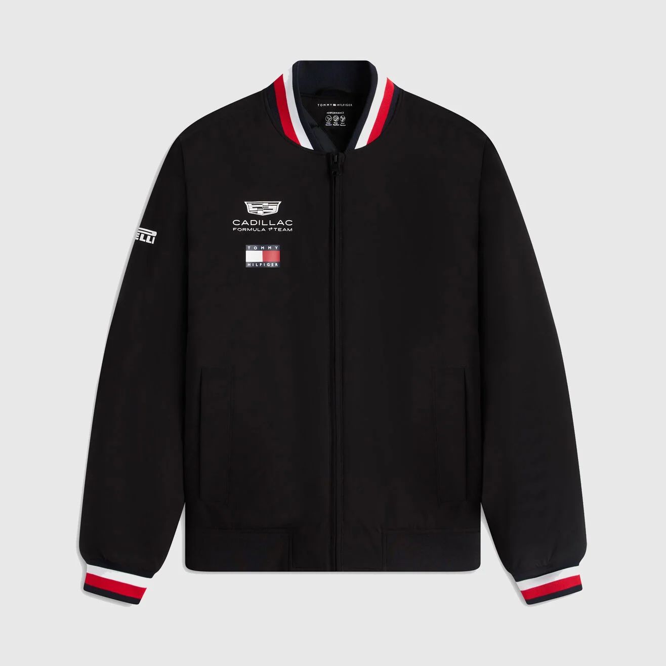 Chamarra Bomber Cadillac Oficial 2026 Negro