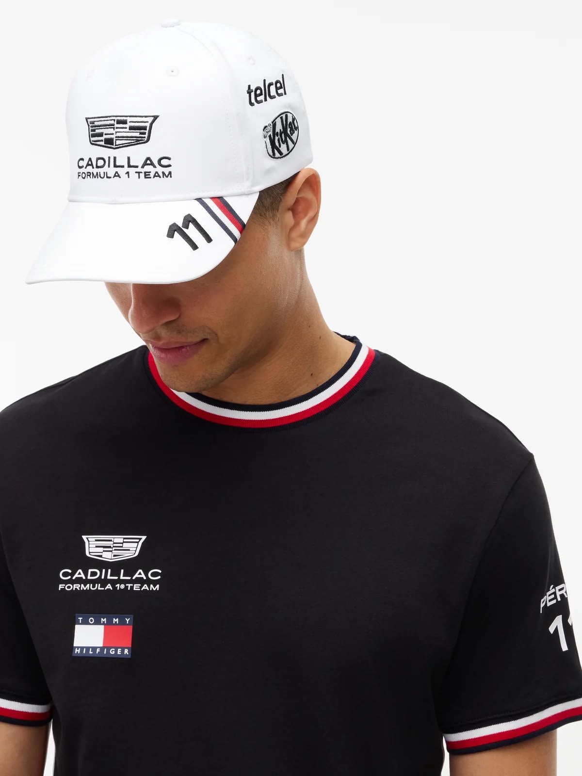 Gorra Oficial All Season Checo Perez Cadillac 2026 Blanco