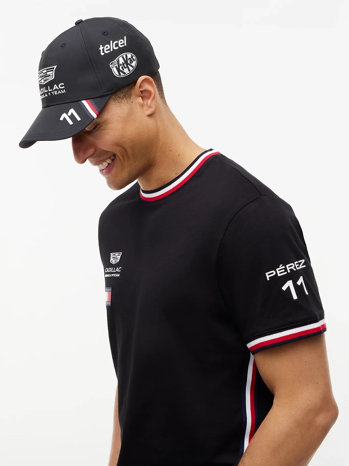 Gorra Oficial All Season Checo Perez Cadillac 2026 Negro