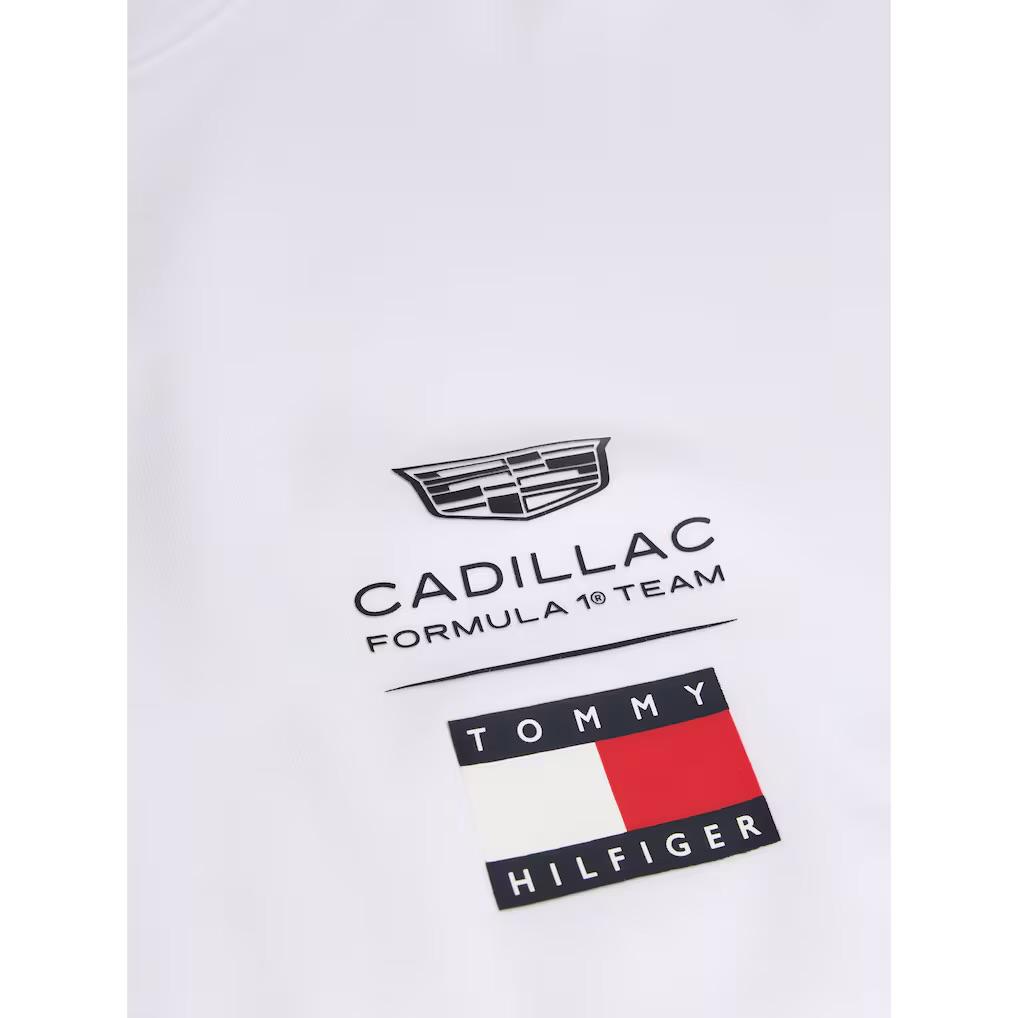 Playera Cadillac TH Logo Unisex Blanco
