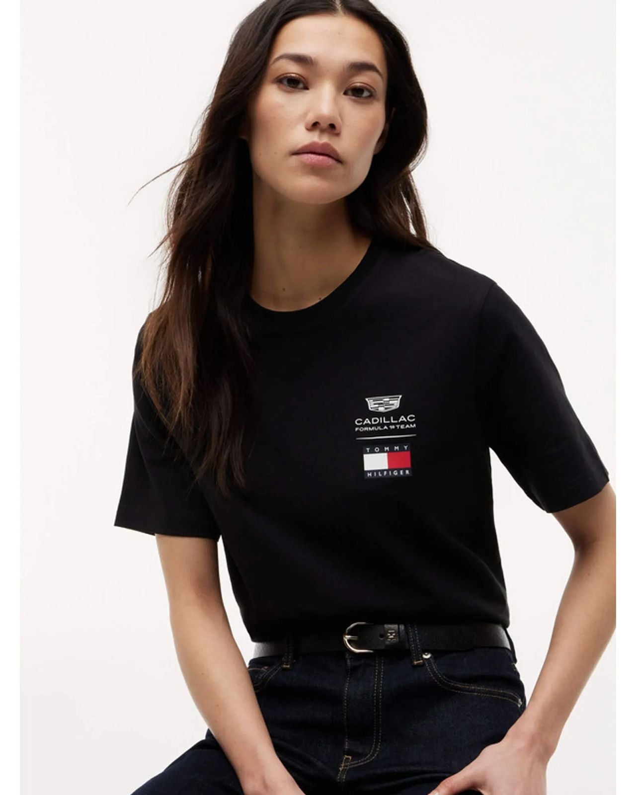 Playera Cadillac TH Logo Unisex Negro