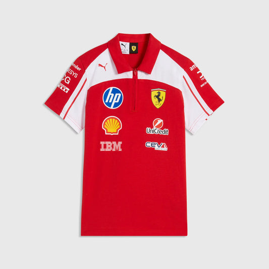Playera Polo Niño Scuderia Ferrari 2026
