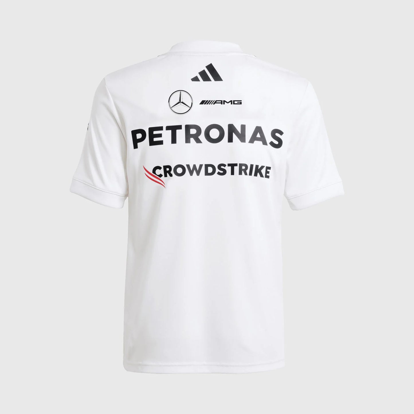 Playera Mercedes x Adidas Niños Blanca 2025