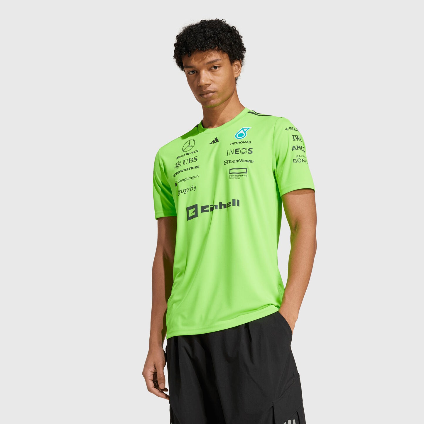 T Shirt Mercedes x adidas verde 2025