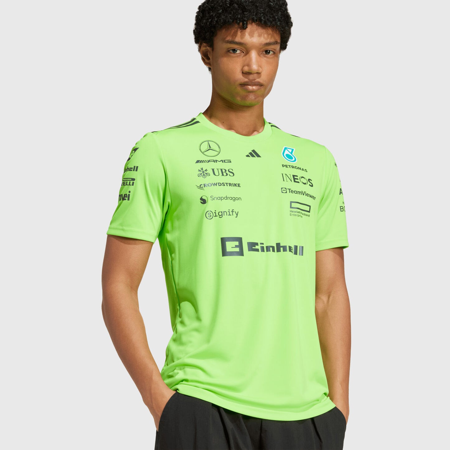 T Shirt Mercedes x adidas verde 2025
