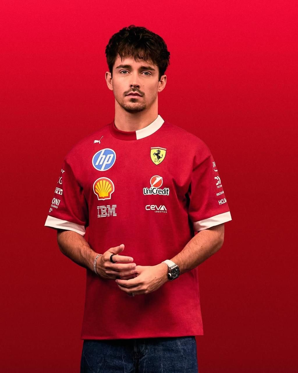 t shirt Ferrari Oversized Roja 2025
