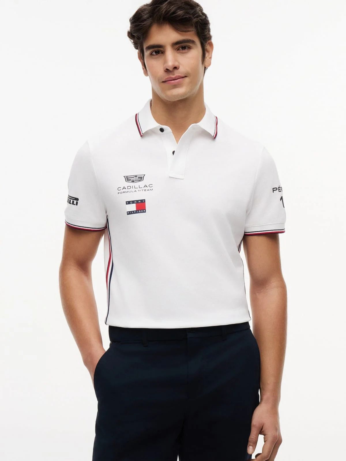 Polo Checo Pérez Cadillac F1 2026 Blanco Unisex