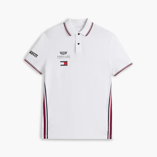Polo Equipo Cadillac F1 Oficial 2026 Blanco