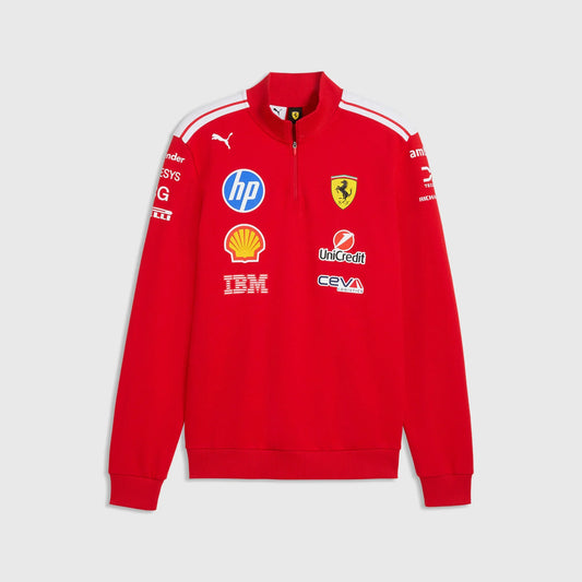 Sudadera Scuderia Ferrari Half Zip 2026